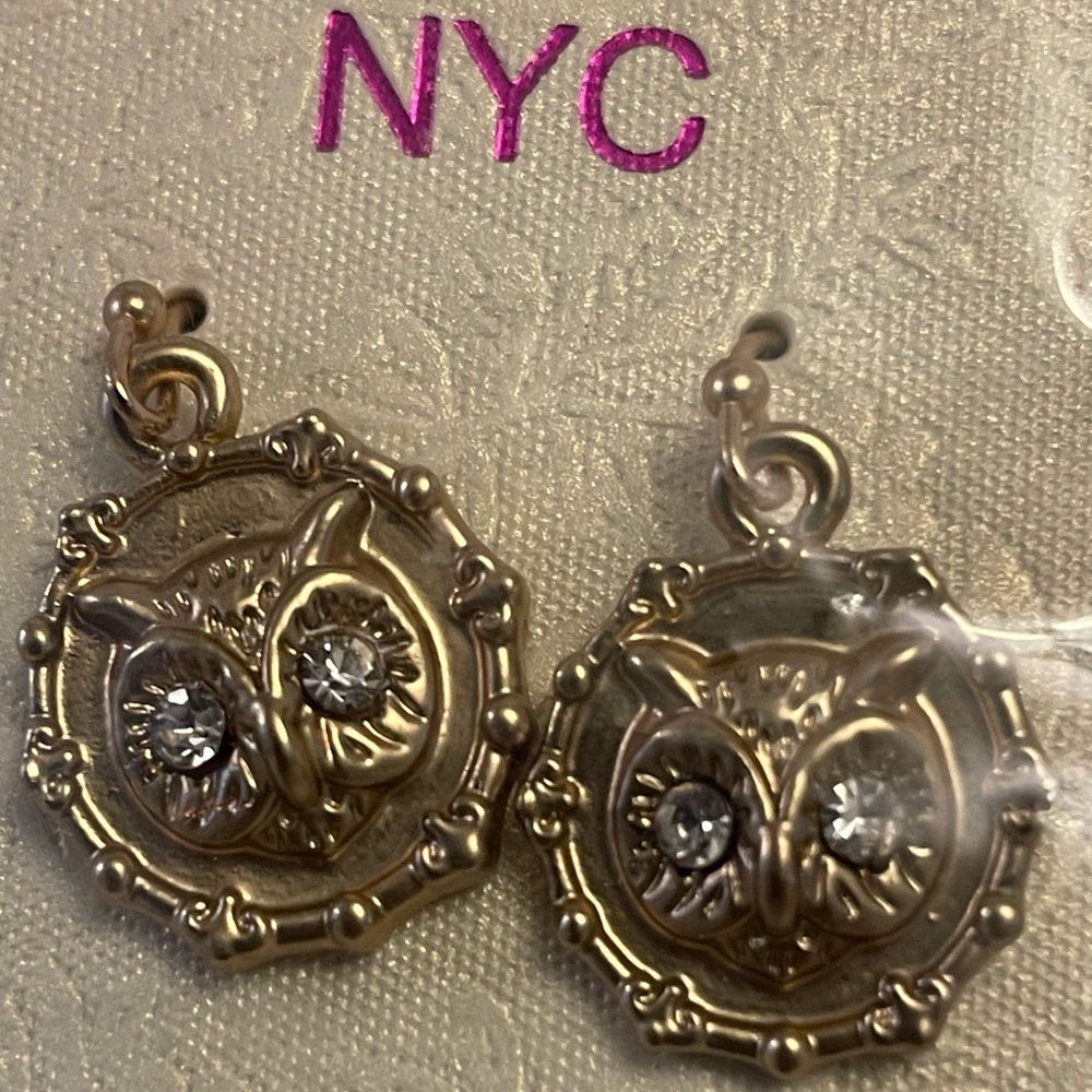 JACK E OHS NYC Owl Earrings